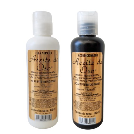 Shampoo y Acondicionador - Aceite de Oso
